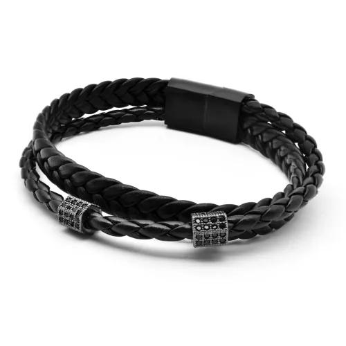 DAP Кожа Наручные повязки Унисекс Черный