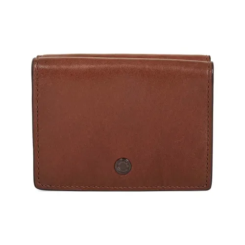 COACH Телячья кожа Кошелек Мужской Коричневый