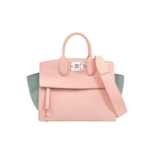 Ferragamo StudioGANCINI Hammered Телячья кожа с замшей Сумка Маленькая Женская Nylund Розовая