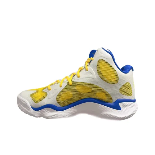 Under Armour Curry Spawn FloTro Баскетбольные кроссовки MID Топ Желтый Мужской
