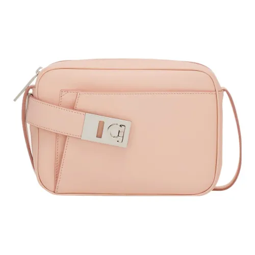 FERRAGAMO Телячья кожа Camera Сумка Сумка через плечо Маленькая Женская Nylund Розовая