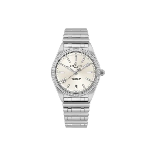 Breitling Автоматический Механический Механизм Женские Часы 36 мм Белый Циферблат Корпус из Нержавеющей Стали Ремешок из Нержавеющей Стали