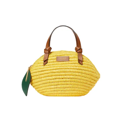 Kate Spade Солома Тоут Сумка Сумка для покупок Сумка на плечо Сумка Женская Dandelion Желтый Многоцветный