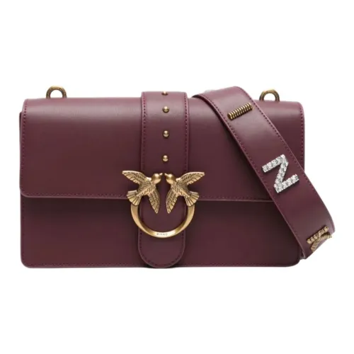 PINKO Телячья кожа Сумка через плечо Сумка на плечо Стандартная Женская Бордовый