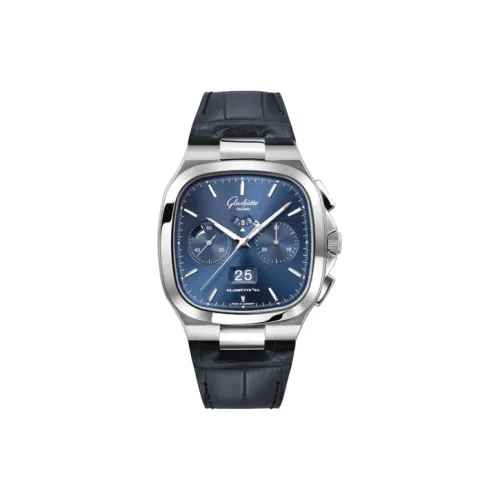 Glashütte Original Автоматический Механический Механизм Мужские Часы 40мм*40мм*14,1мм Синий
