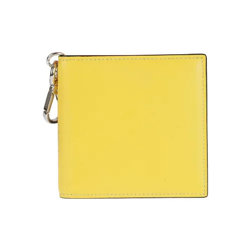 Alexander McQueen Телячья кожа Кошелек Мужской Модный Желтый Черный