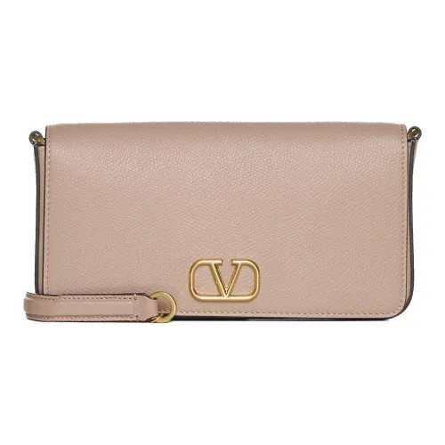 Valentino Vlogo Телячья кожа Сумка через плечо Кошелек Женские Фуксия