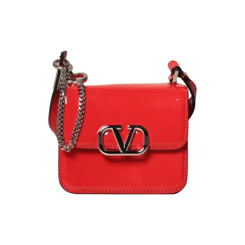 Valentino Кожа Сумка через плечо Сумка на плечо Женская Красная