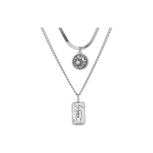 Cooraree Титановые стальные ожерелья унисекс