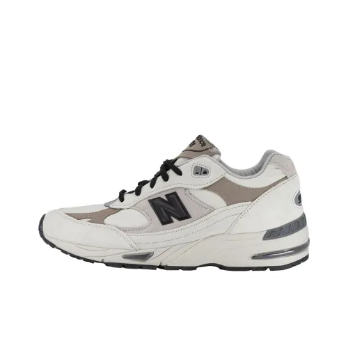 New Balance NB 991 V1 Low Топ Повседневный Городской Коммутер Беговые кроссовки Мужской Белый