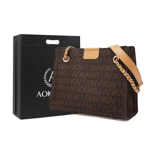 AOKANG PVC Тоут Mom Сумка Сумка через плечо Подмышечный Сумка на плечо Женская Кофейный Карамельный Кофейный Классический Черный Кофейный Хаки