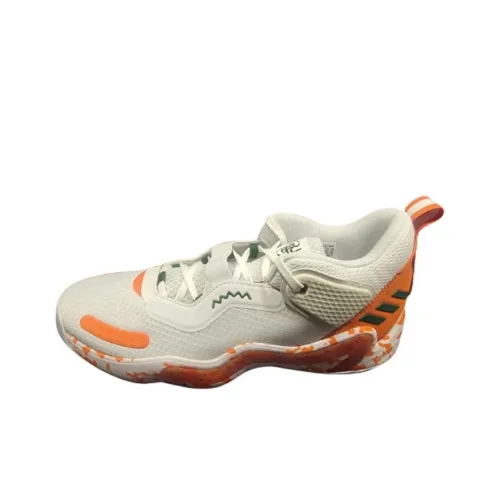 Adidas D.O.N. Issue #3 Амортизация Износостойкий Низкий Топ Баскетбольные Кроссовки Мужские Желто-Белые