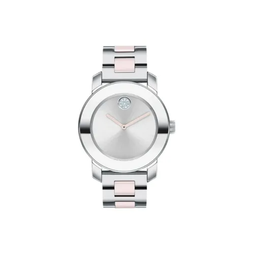 MOVADO Кварцевый механизм Женские часы 36 мм Серебристый циферблат Корпус из нержавеющей стали Ремешок из нержавеющей стали