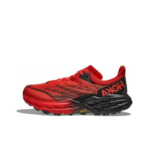 HOKA ONE ONE Speedgoat 5 GTX Противоскользящий Низкий Топ Беговые кроссовки Унисекс Красный