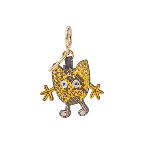 Burberry Кожа Полиэстер Полиуретан PVC Брелоки Мужской Золотой