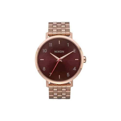 NIXON Наручные часы Кварцевый механизм Нержавеющая сталь Ремешок 38 мм Коричневый циферблат Часы Мужские