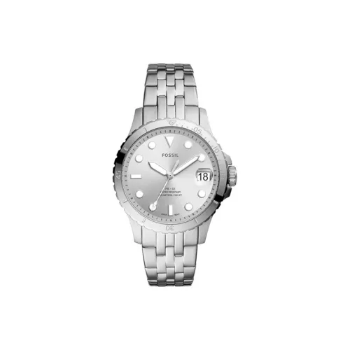 FOSSIL Наручные часы Кварцевый механизм Нержавеющая сталь Ремешок 36 мм Серебристый циферблат Женские часы