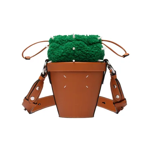 Maison Margiela Телячья кожа Ведрообразные сумки Сумки через плечо Сумка через плечо Женская Коричневая