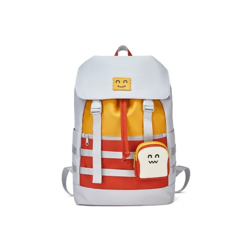 BOSTANTEN Ткань Ноутбук Рюкзак Сумка Средняя Унисекс Черный Серый