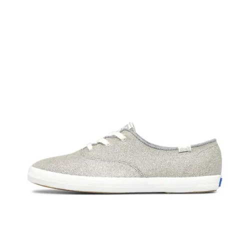 Keds Champion Wave Low Top Canvas Shoes Women's Silver