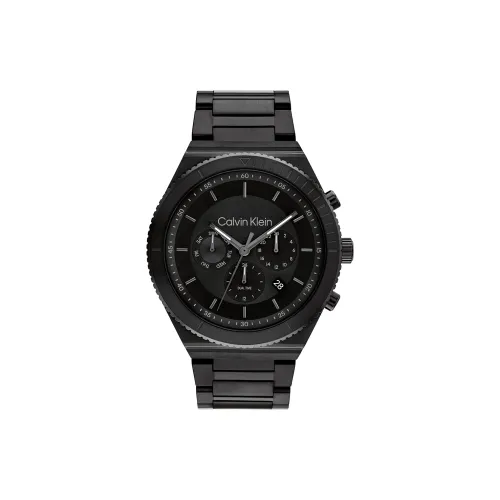 Calvin Klein Кварцевый механизм Мужские часы 44,3мм*44,3мм*10,2мм Черный