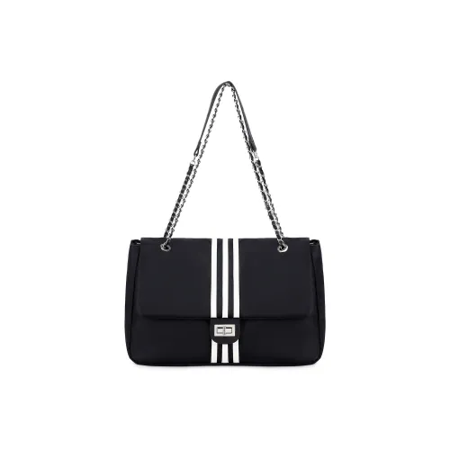 UNITE STAR Нейлоновая сумка через плечо женская черно-белая черная и серая