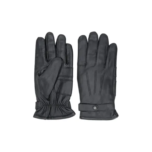 BARBOUR Полиэстер, Телячья кожа Перчатки Мужские