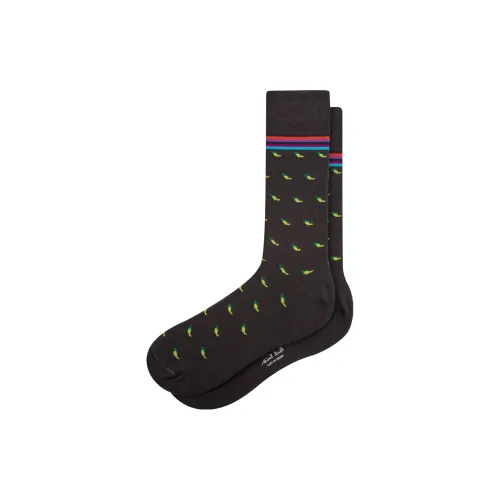 Paul Smith Черные Мужские Носки до икры MID