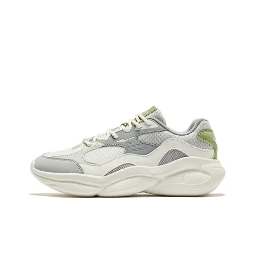 Erke Burst OF Flowers Противоскользящий Устойчивый к истиранию Низкий Топ Casual Мужской Микрокристаллический Белый Щебеный Серый