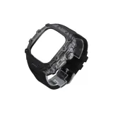 Прозрачная средняя рамка ★ Черная оболочка ★ Серебряная пряжка + черный ремешок