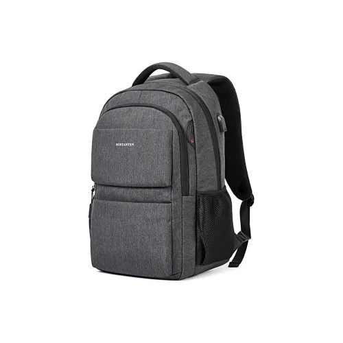 BOSTANTEN Бизнес Дорожный Рюкзак 15 6 дюймов BOOK Рюкзак Стандартный Унисекс Темно-серый Черный Светло-серый