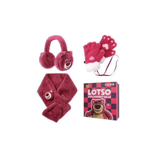 Disney Strawberry Bear Series Шапки Кепки Шарф Маска для лица Перчатка Набор из 3 шт Подарочный набор коробка 38 Аксессуары для кукол