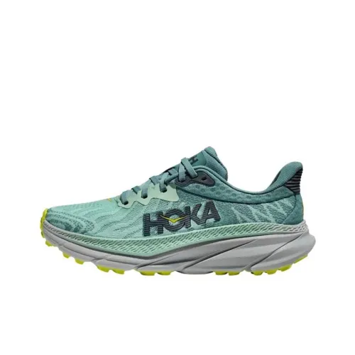 HOKA ONE ONE Challenger ATR 7 Амортизаторы Slip-resistant Abrasion-resistant Низкий топ Беговые кроссовки Женские Зеленый