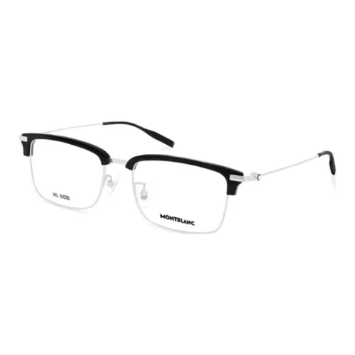 MONTBLANC Пластиковая оправа титановый сплав прямоугольные оптические очки мужские серебряный