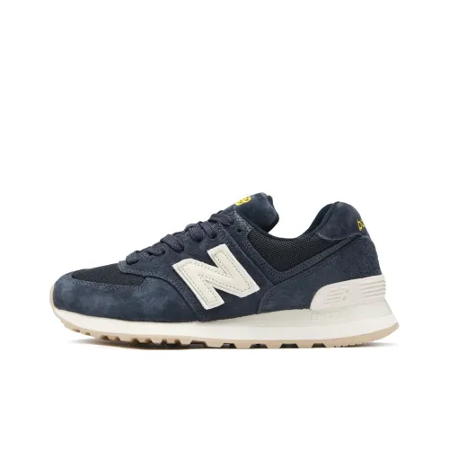 New Balance NB 574 Low Топ Беговые кроссовки Унисекс Серый Синий