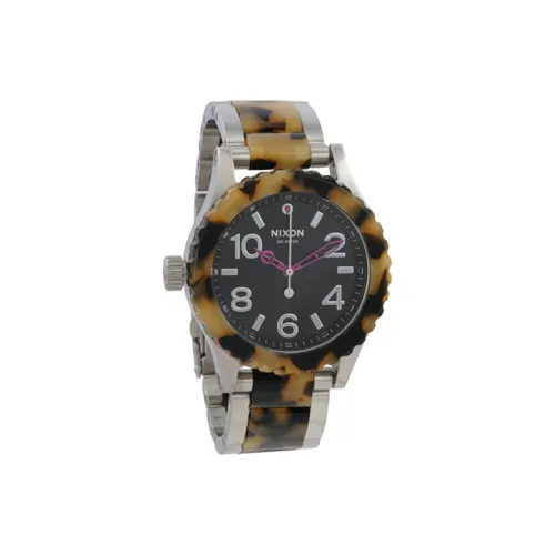 NIXON Наручные часы Кварцевый механизм Нержавеющая сталь Ремешок 38 мм Черный циферблат Женские часы