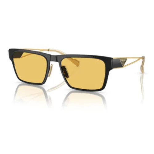 PRADA Металл Нерегулярная форма Солнцезащитные очки Унисекс Черный