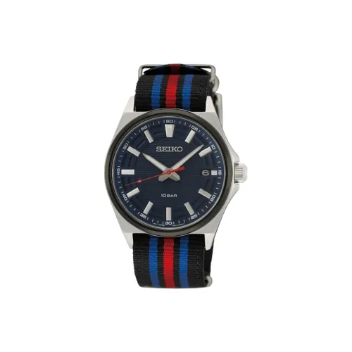 SEIKO Racing Sports Collection Кварцевый механизм Тканевый ремешок Часы Мужские Синий циферблат SUR509P1