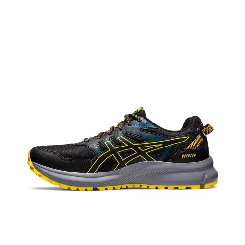 Asics Trail Scout 2 Low Top Trail Беговые кроссовки Мужские Черные Желтые