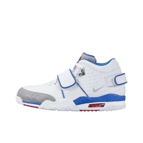 Nike Air Cruz Trainer 5 Slip-Resistant MID Баскетбольные кроссовки Unisex Белый Синий