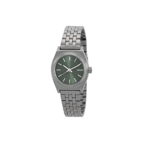 NIXON Мужские часы Кварцевый механизм Ремешок из нержавеющей стали 26 мм Зеленый циферблат
