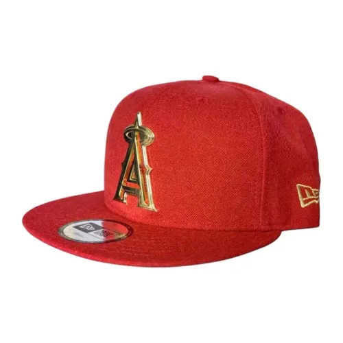 New Era Хлопковые кепки унисекс красного цвета