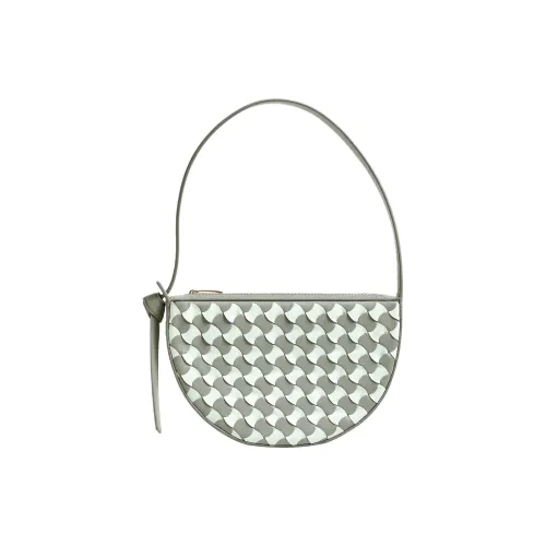 Bottega Veneta Intrecciato Овечья шкура Сумка Сумка через плечо Мини Женская Агатово-серый с Ледниковый