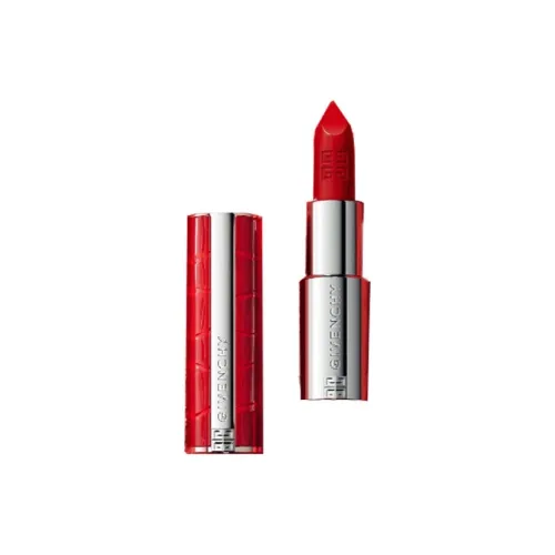 Givenchy Красная кожа с рельефом New Year Limited Премиум Forbidden Edition Помады Сатин Лустер Легко смешивается 3,4G