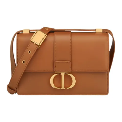 DIOR 30 Montaigne Телячья кожа Montaigne Сумка для коробок Сумка Сумка через плечо Сумка через плечо Маленькая Женская Золотая