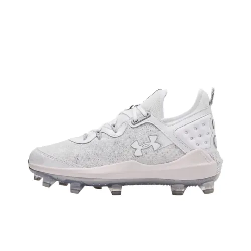 Under Armour Machina 1 Амортизация Износостойкие Низкие Кроссовки для Бега Мужские Белые Серые