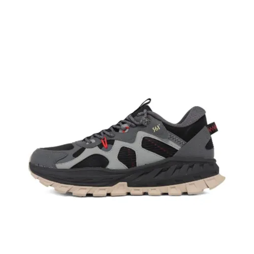 361° Амортизация Износостойкий Низкий Топ Уличная Обувь Мужская Черный Серый