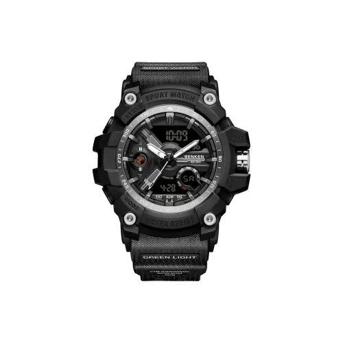 BENKEN Электронные + Кварцевые Механические Часы Мужские Черный Циферблат