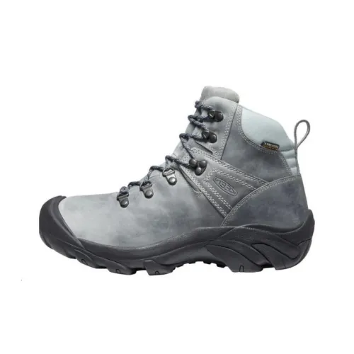 KEEN Pyrenees Амортизация Износостойкий Высокий Топ Уличная Обувь Мужская Серый