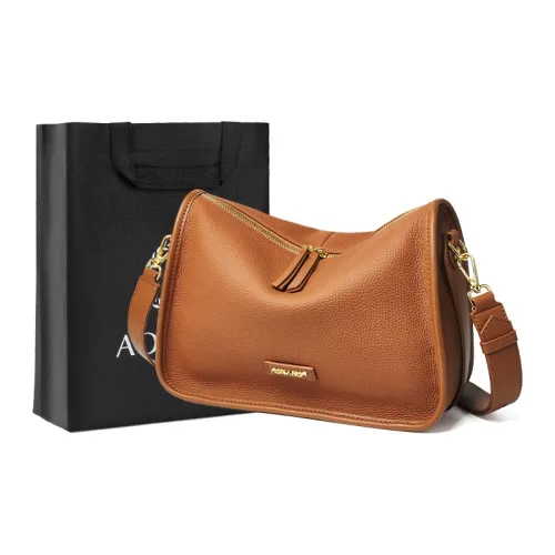 AOKANG Корова Кожа Сумка для Коммуникативных Путешествий Сумка-Пельмени Сумка через Плечо Сумка для Мамы Женская Золотисто-Коричневая Серо-Слоновая Классическая Черная